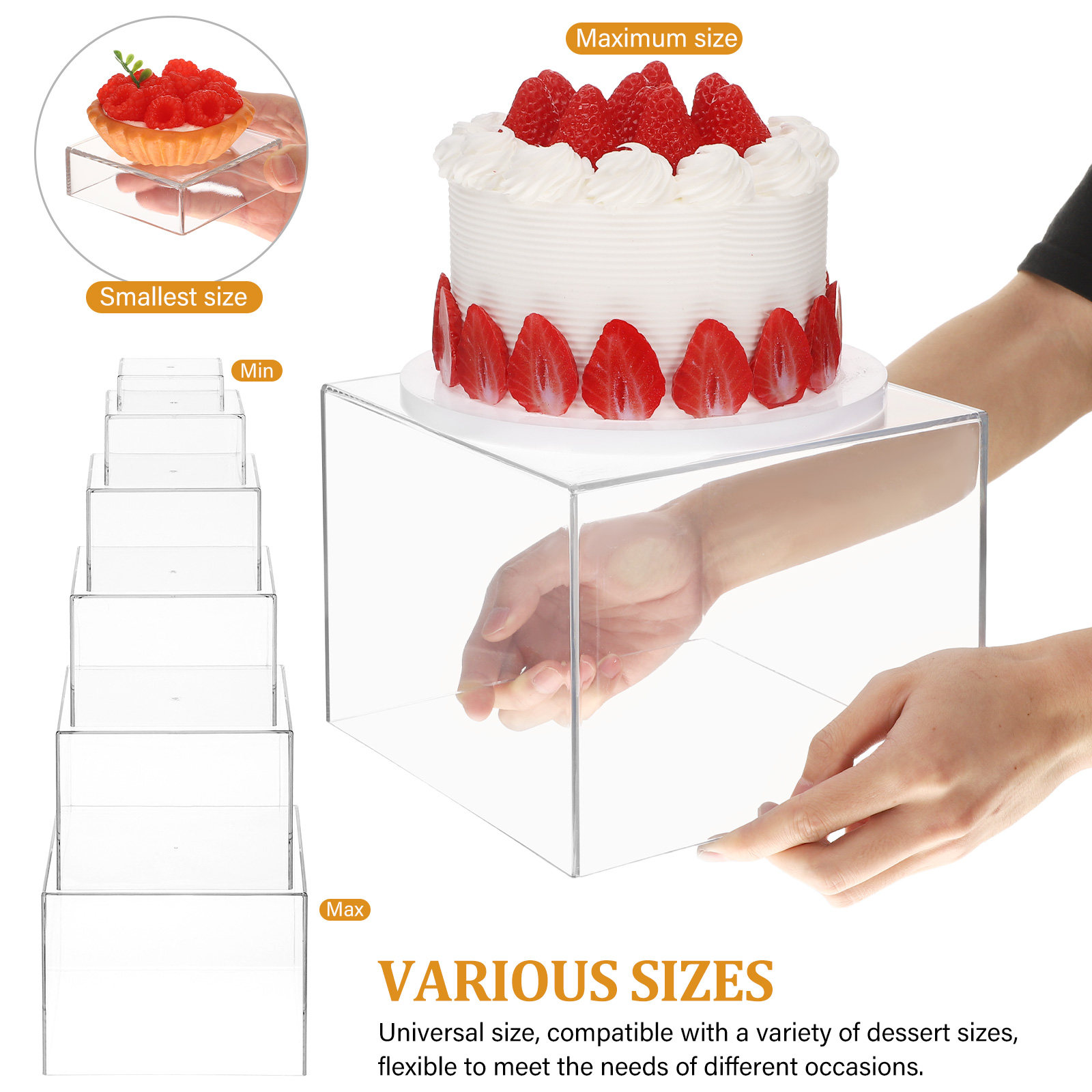 Acrylic Dessert Table Stand Se - đánh giá và giá Display Risers Set