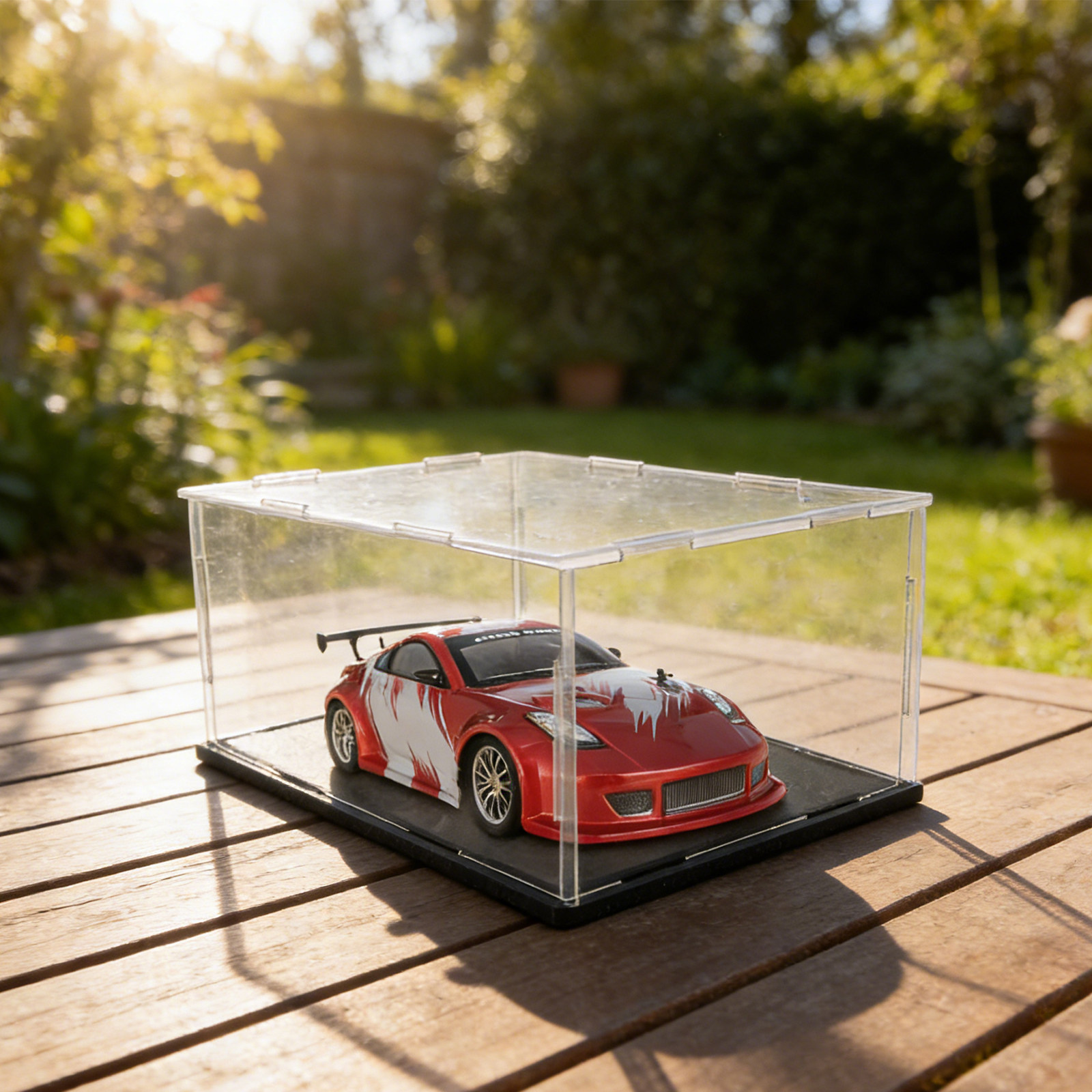 Acrylic Clear Dustproof Car Di - đánh giá và giá Display Case Acrylic