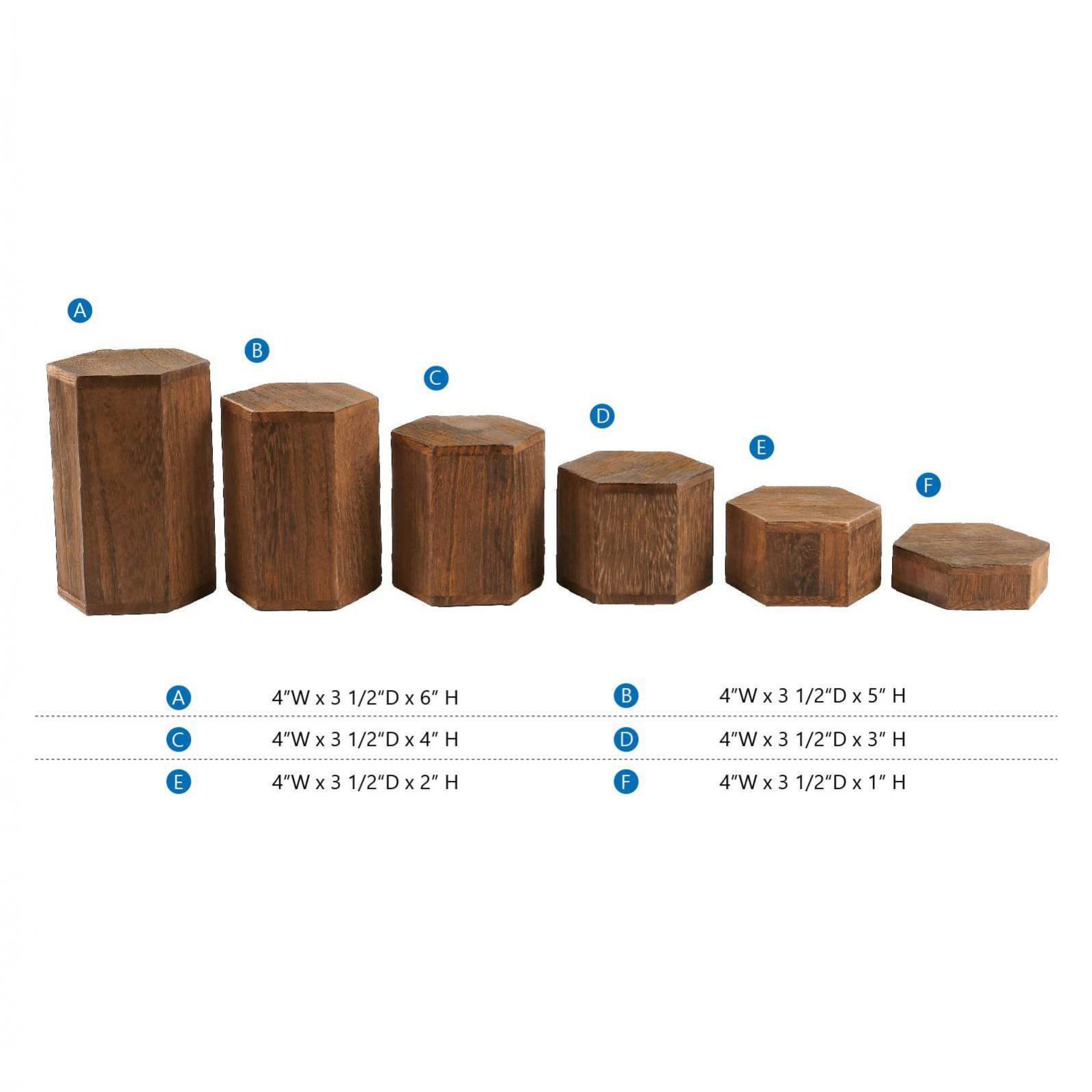 6 Pieces Hexagonal Display Blo - đánh giá và giá Display Risers Set