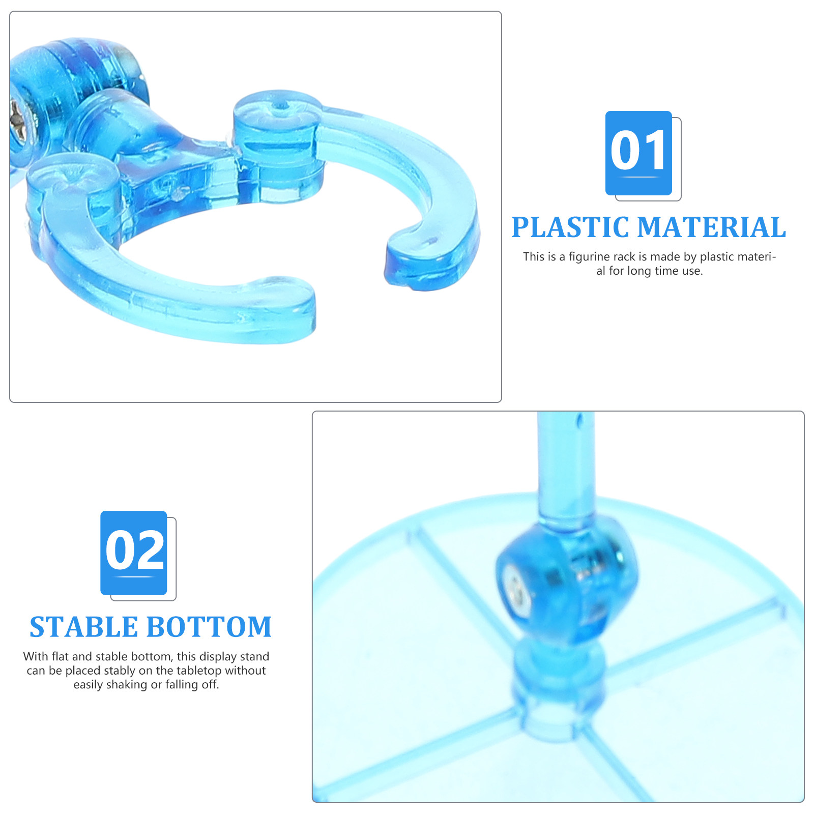 4Pcs Premium Plastic Figure Di - đánh giá và giá Action Figure Stand